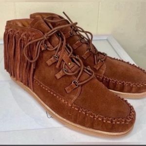 Zodiac Vera Suede Lace Up Booties Size 10 NWOT